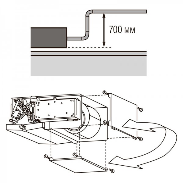 DAIKIN FXMQ100P7 внутренний блок канального типа DAIKIN FXMQ100P7 внутренний блок канального типа